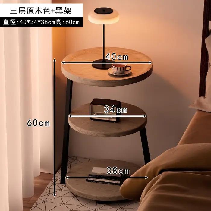 2025 table de chevet de style d'âge moyen, table d'appoint pour canapé, chambre à coucher, petit che