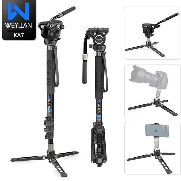 Trépied pour appareil photo reflex numérique professionnel, monopode, 360, panoramique, tête des Émi