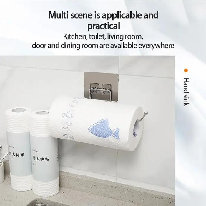 1/2pcs Porte-Papier Hygiénique Suspendu pour Salle de Bain et Cuisine, Porte-Mouchoirs, Porte-Servie