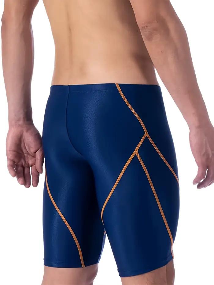 Maillot de bain moulant homme compétitif tissu séchage rapide pour nageurs performants et athlètes aquatiques ocassions piscine plage