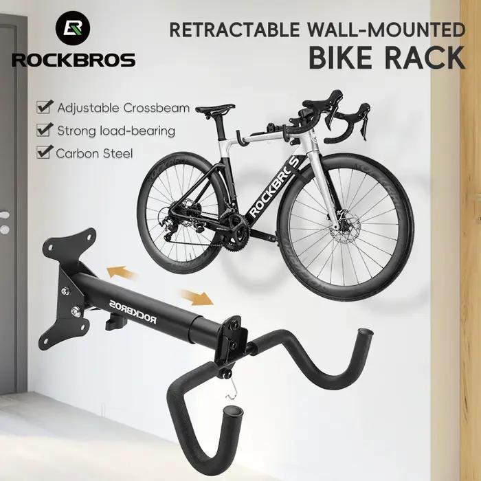 Support de vélo mural réglable pour vélos de route et VTT robuste et sécurisé pour garage ou maison