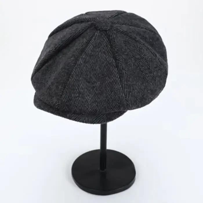 Casquettes Newsboy Rétro pour Hommes, Chapeaux Octogonaux, Chapeaux de Peintre Britanniques, Bérets