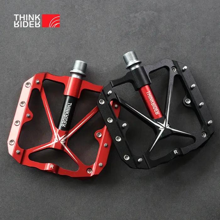 ThinkRider pédales de vélo plates vtt route 3 roulements scellés pédales de vélo pédales de VTT larg