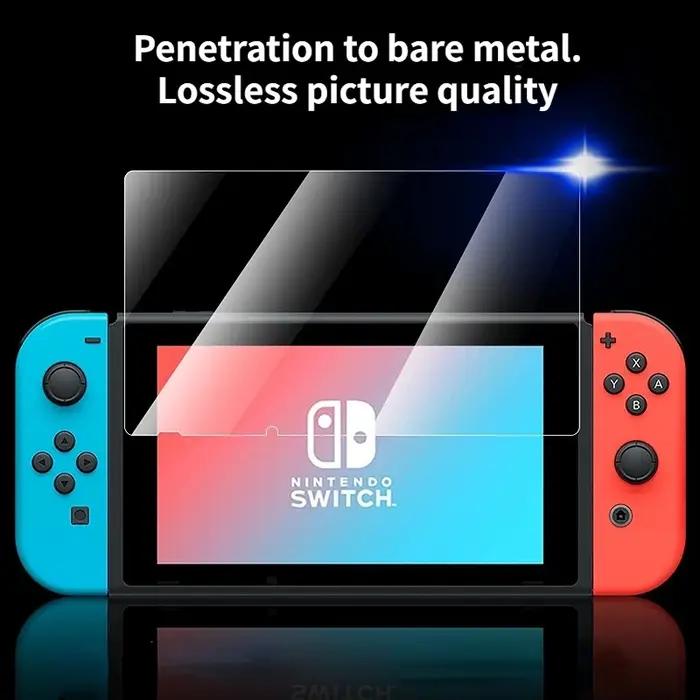 Nouveau protecteur d'écran en verre trempé HD Compatible-Nintendo Switch OLED Film de protection dur
