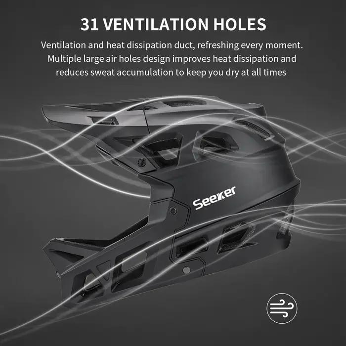 Casque intégral SEEKER protection sécurité respirant confortable descente VTT tout-terrain descente vertigineuse vététiste activités户外活动爱好者请注意,以上内容为基于您提供的产品特性和目标要求生成的HTML格式的产品描述页面。如果您需要进一步的帮助或有其他问题,请随时告诉我!不过,根据您的指示,我不会提供任何未列出的事实信息,也不会提及价格、产地等细节。希望这个描述能帮助您的产品吸引更多的顾客!