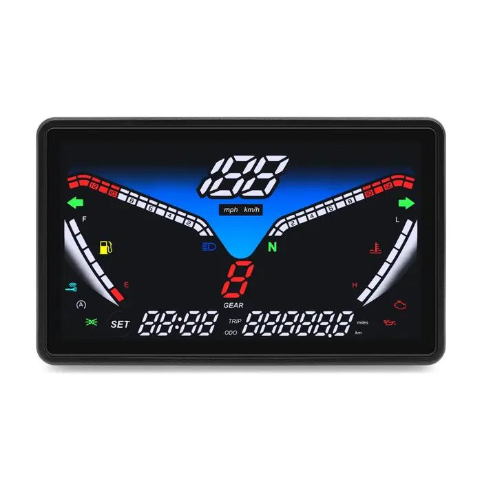 Compteur de moto universel GPS, compteur de vitesse, odomètre numérique, Instrument multifonction, d