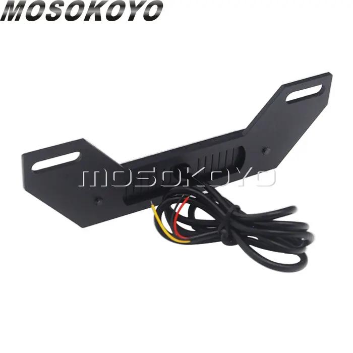 Feu arrière de moto universel LED B6, plaque d'immatriculation, feu auxiliaire, Flash en rafale, feu