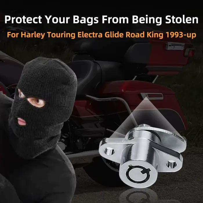 Jeu de serrures de sacoche rigide à 4 clés, pièces de moto pour Harley Touring Road Glide Road King