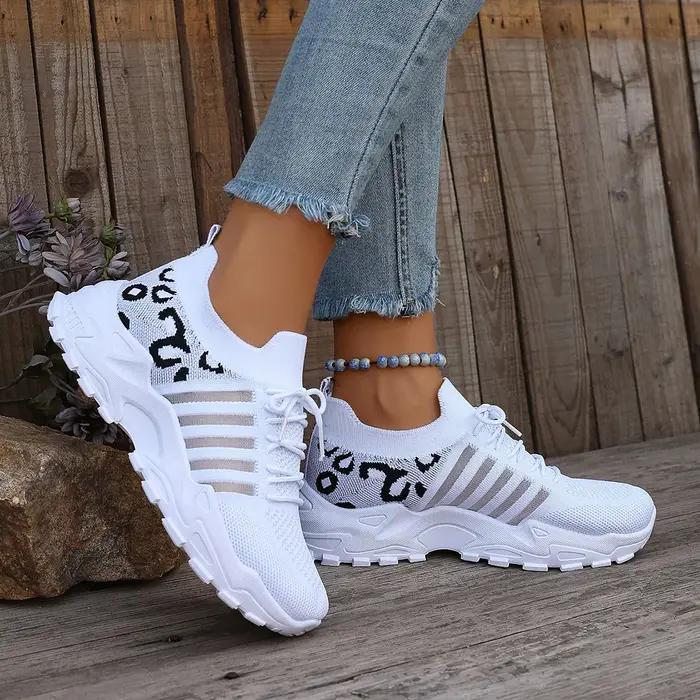 Chaussures été décontractées femmes respirantes qualité - Bottines semelles épaisses blanches 2025
