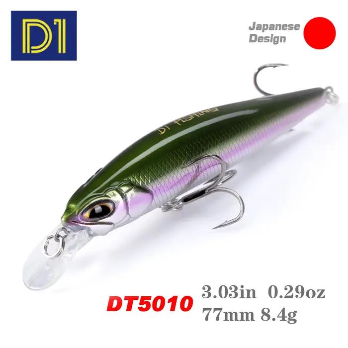 D1 Realis méné leurres de pêche Wobblers artificiels 77F & 8.5g 65S & 5g appât dur Jerkbait profonde