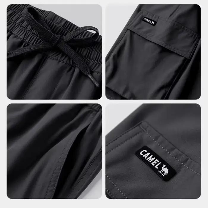 GOLDEN CAMEL Short d'été pour homme Short de travail à vent rapide Absorbant l'humidité Short de spo