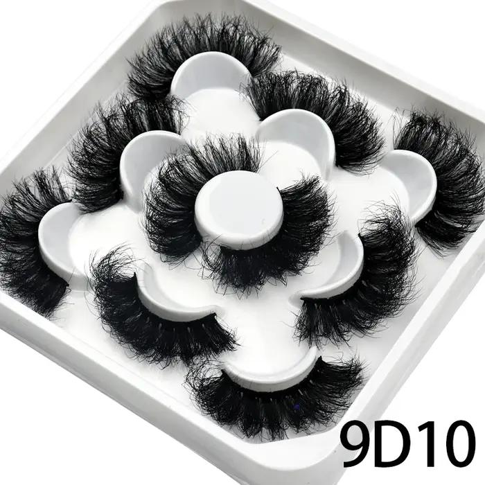 Faux cils de vison naturels moelleux, cils individuels, extension dense, outil de maquillage en gros