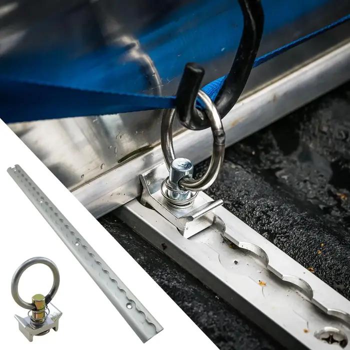 Rail d'arrimage de commande de voie en L de 0.5m pour remorques motos VTT tracteurs vélos hors route sécurité pratique et élégance pour plein air