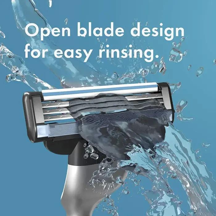Gillette-Rasoir de tête Mach 3 pour hommes, adhérence quotidienne avec Lubstrips, 3 couches, coupe r