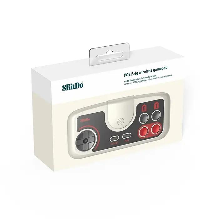 8Bitdo PCE 2.4G/TG 16/PCE Core 2.4G Support de manette de jeu sans fil pour moteur PC mini & moteur