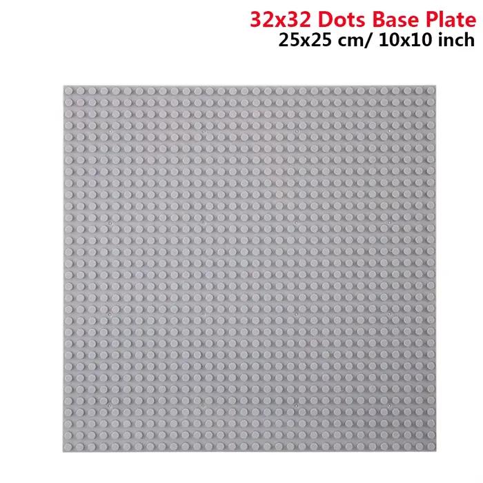 Blocs de construction classiques 32x32 32x16 points, plaque de Base MOC, briques de petite taille, p