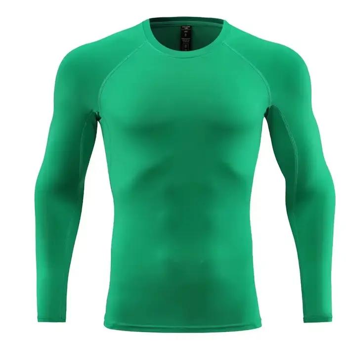T-shirt compression homme fitness et course - Football jogging salle de sport
