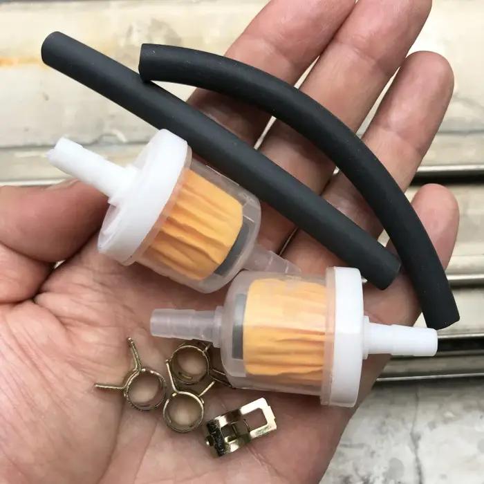 1 ensemble de tuyaux de carburant en ligne avec Clips universels pour Mini Moto 2 temps, Dirt Bike,