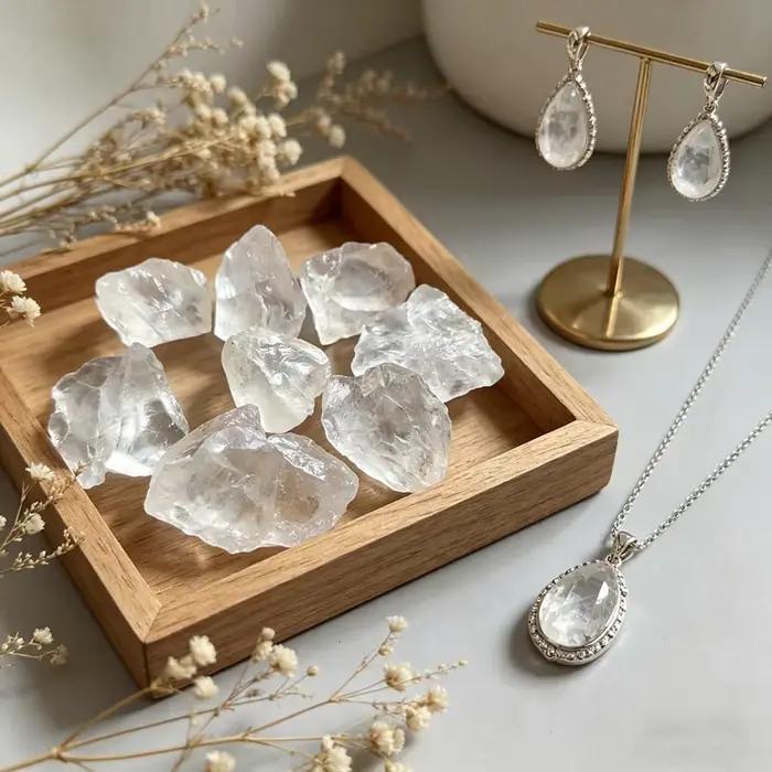 Pierre de Quartz claire naturelle