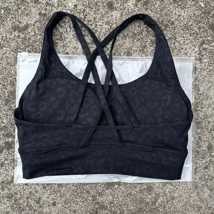 Soutien-gorge de fitness pour femmes dos croisé - Haut sportif antichoc avec coussinets push-up