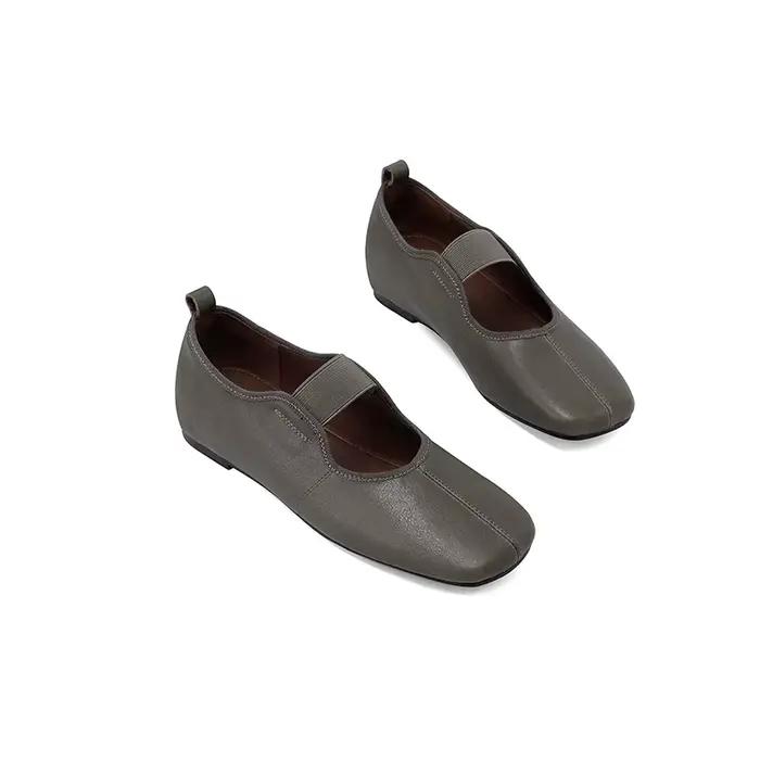 SmallHut nouveau 2026 tendance printemps en cuir véritable Mary Janes femmes chaussures plates bout