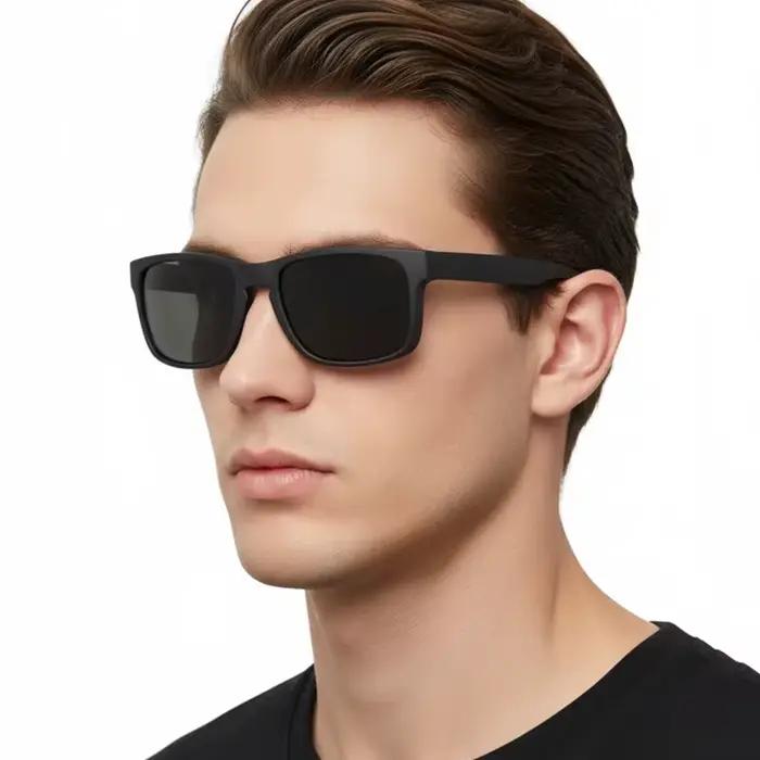 Lunettes de soleil polarisées carrées classiques pour hommes et femmes, Vintage, en plastique, éléga