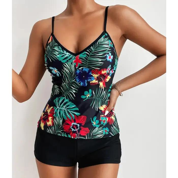 Sexy grands maillots de bain grande taille Tankini ensembles maillot de bain pour femme vêtements de