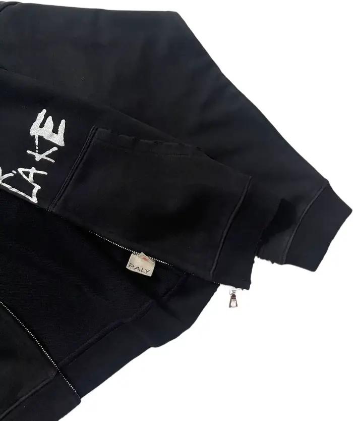 Trou Cardigan PALY broderie sweat à capuche hommes femmes haute qualité Vintage surdimensionné pull