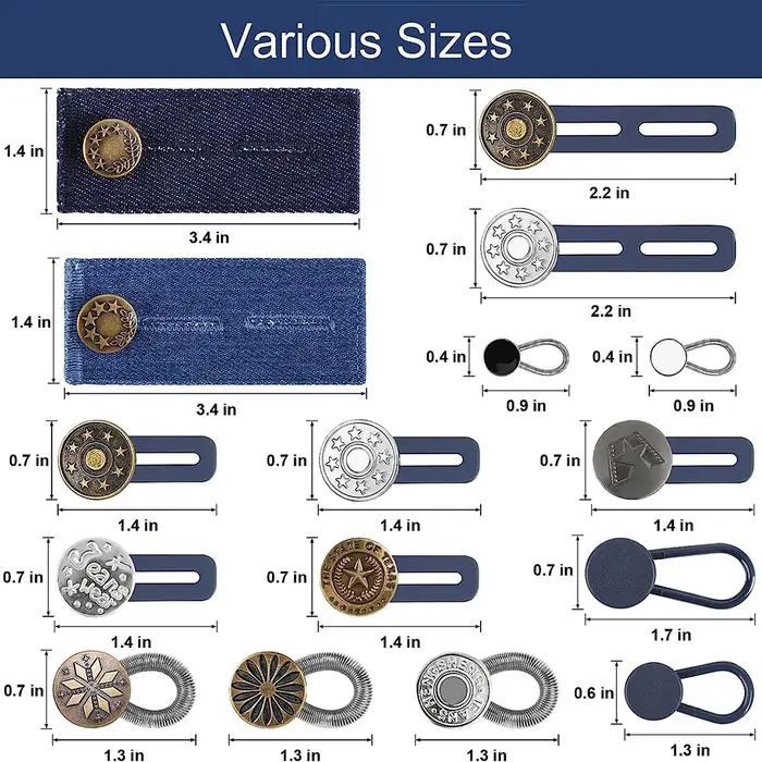 Extension de boutons de pantalon, extensions de col de chemise, extension de taille en jean, bouton
