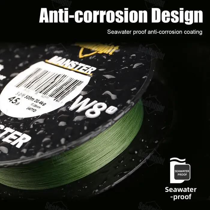 SeaKnight nouveau MONSTER/MANSTER W8 II 150M 300M 500M 8 brins moulage tresse ligne de pêche 15LB-10