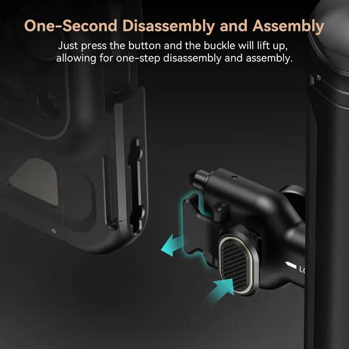 SmallRig-Poignée latérale à dégagement rapide, pour téléphone portable universel, pour iPhone série