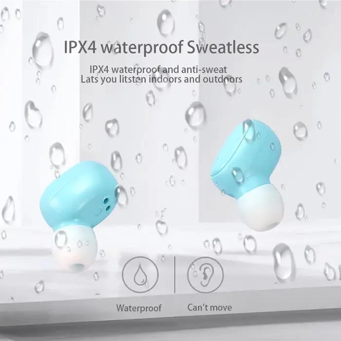 Écouteurs de sport sans fil Bluetooth TWS, casque stéréo, microphone avec boîtier de chargement, tél