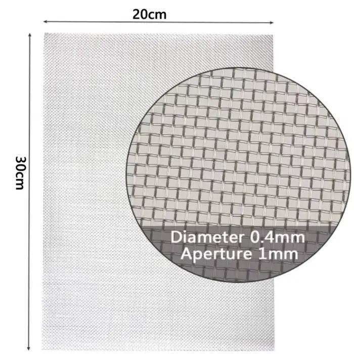 Écran filtrant en acier inoxydable 304, 1 pièce, 5/8/20/30/40-500, fil tissé en maille, feuille de f