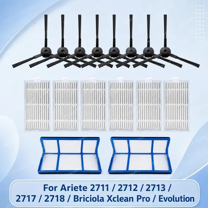 Compatible avec Ariete 2711 / 2712 / 2713 / 2717 / 2718 / Briciola Xclean Pro / Evolution Pièces de Rechange pour Aspira