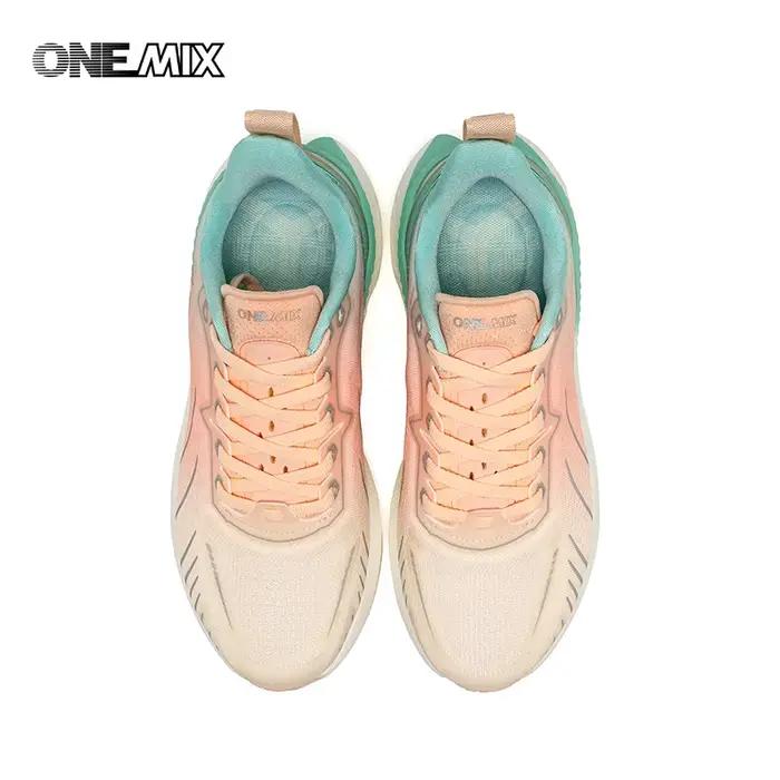 ONEMIX-Chaussures de course respirantes et amortissantes pour femme, baskets de styliste, de sport,