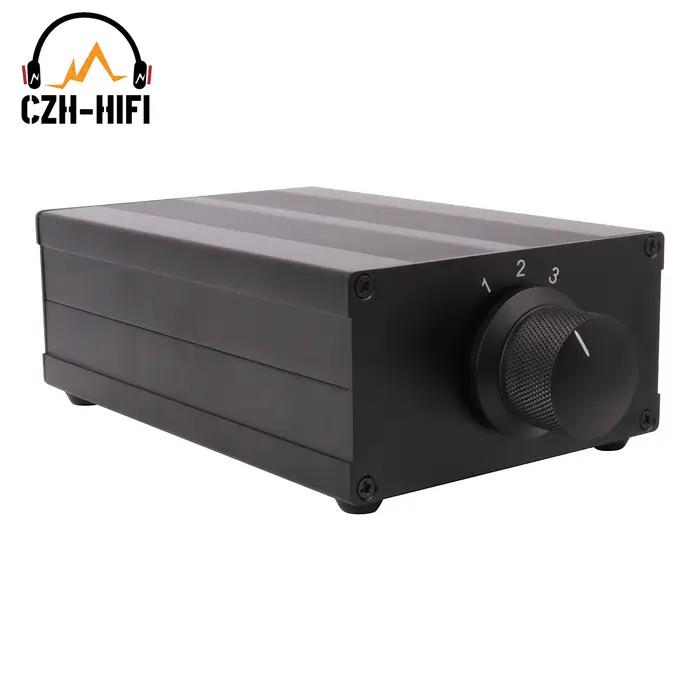 Sélecteur de source audio entièrement en aluminium usiné, convertisseur de commutation, séparateur d