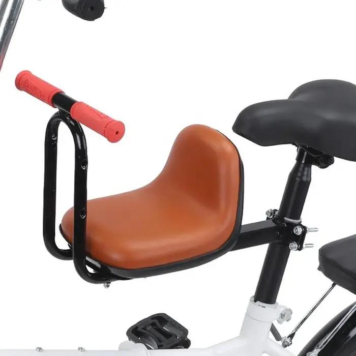 Siège de vélo pour enfant avec barrière de sécurité rembourré réglable pour vélo de route occasions familiales sorties en plein air