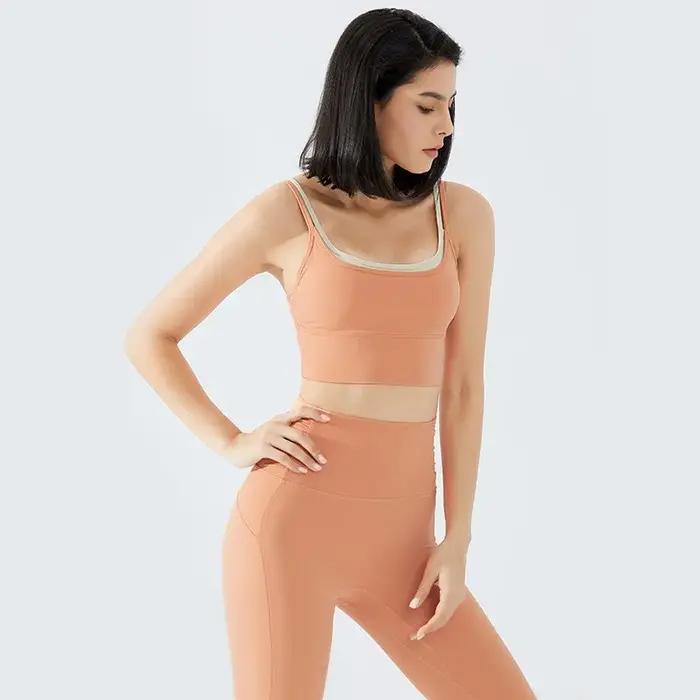 Soutien-gorge de Sport pour femmes gilet de gymnastique Yoga beauté noir bustier tubulaire course so