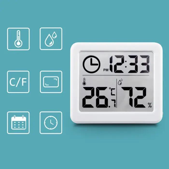Thermohygromètre numérique LCD ultra-fin, simple, électronique, maison intelligente, therye.com, hyg
