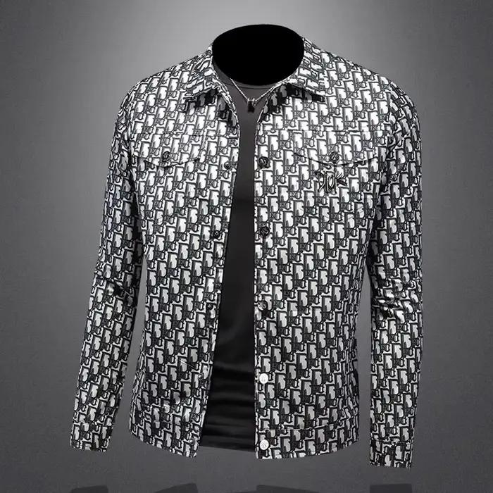 Veste imprimée à carreaux pour hommes, grande taille, col décontracté, vêtements d'extérieur, tendan