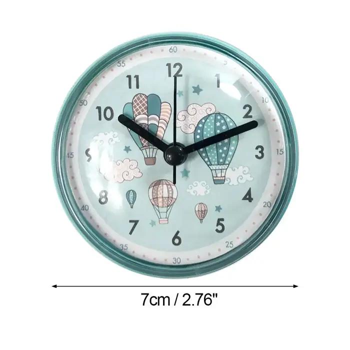 Mini ventouse horloge murale salle de bain Anti-buée étanche 7cm cuisine toilette salon étanche peti
