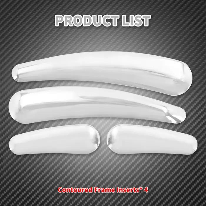 4xMoto 3D bras oscillant cadre insérer couverture chromée pour Harley Heritage Softail personnalisé