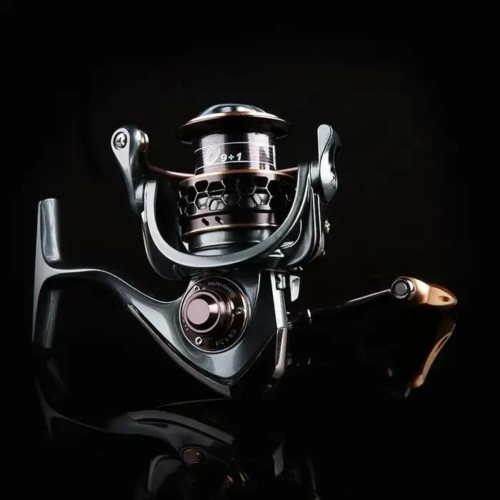 TSURINOYA-Moulinet de pêche à la carpe en acier inoxydable, bobine rotative à double bobine, 9 + 1BB