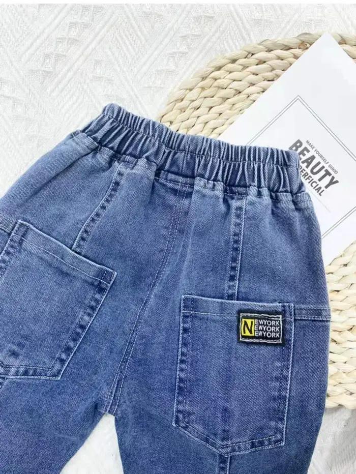 Jeans pour enfants printemps-été, jeans décontractés pour bébés garçons et filles, pantalon sarouel