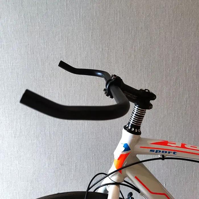 Repose-guidon de vélo en alliage d'aluminium, barre courbée, 22.2x25.4x420mm, piste de vélo à vitess