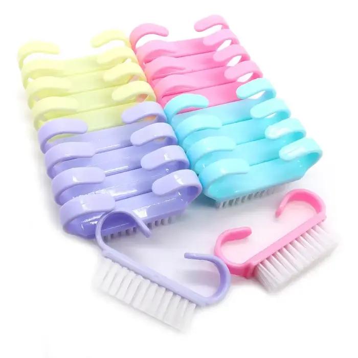 10/20/50/100 pièces poignée Grip Brosse À Ongles GIslande Livres Brosses À Ongles Nettoyant Épurateu
