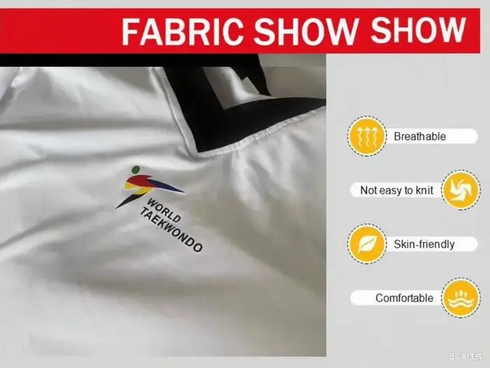 Nouveau Taekwondo uniforme compétition Dobok ensemble léger tissu respirant doux confortable pour ad