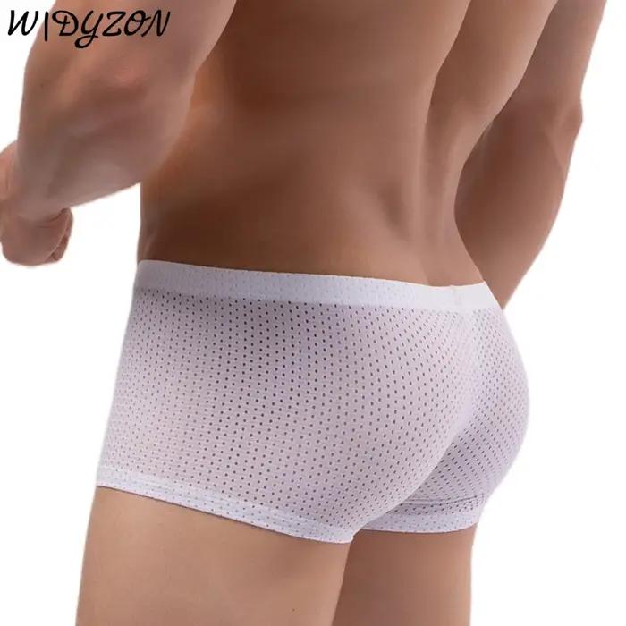 Culotte Homme Caleçon Maille Sexy Respirante Boxers Doux Boxershorts Pour Entraînement Compétition Occasions Spéciales
