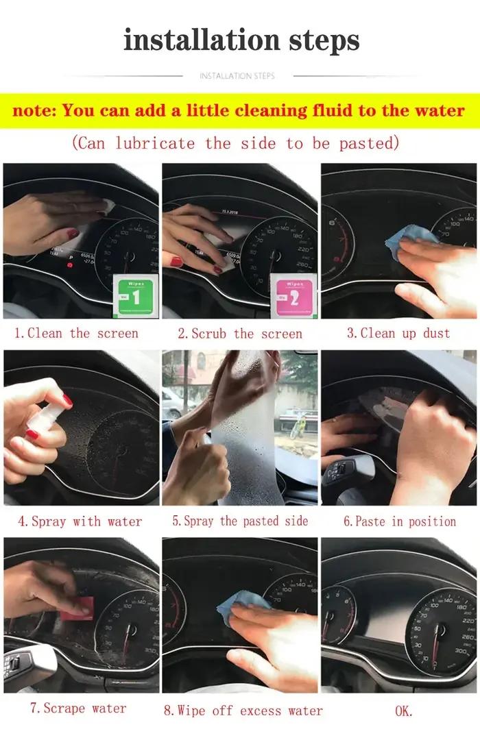 Membrane de panneau de touche intérieur automobile, écran LCD, film de protection TPU, décoration an