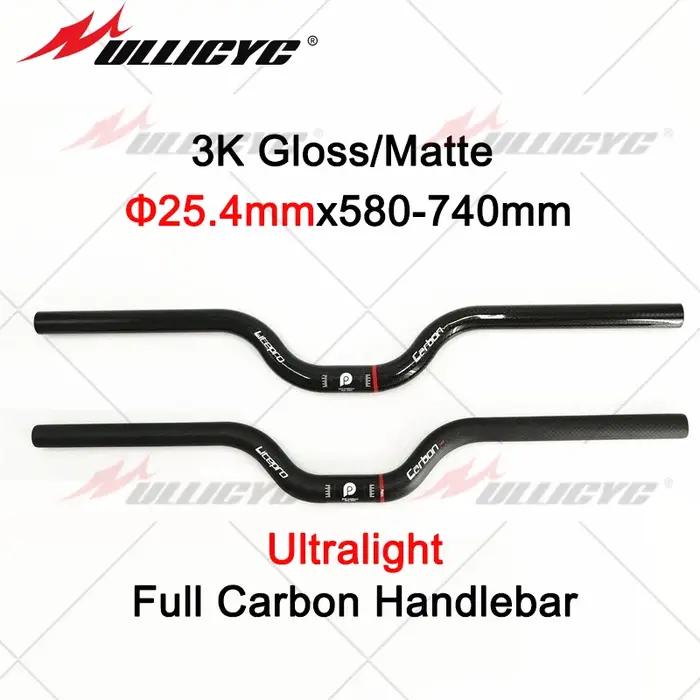 Litepro-Guidon de vélo en fibre de carbone ultraléger, en forme d'hirondelle, pliable, VTT, BMX, 25.